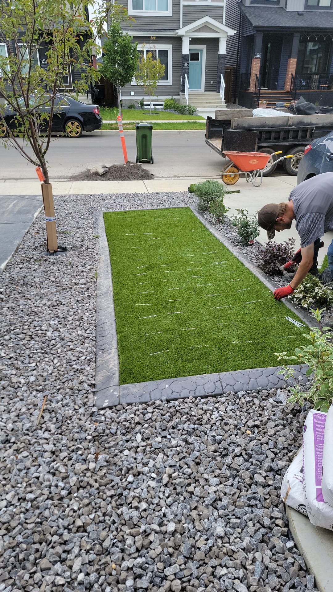 Recent residential landscaping project